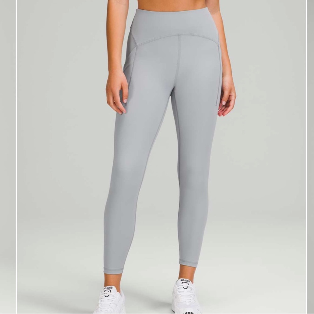 LULULEMON grey Power Thru High-Rise Tight